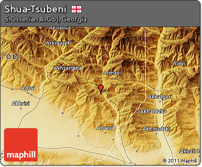 Physical 3D Map of Shua-Tsubeni