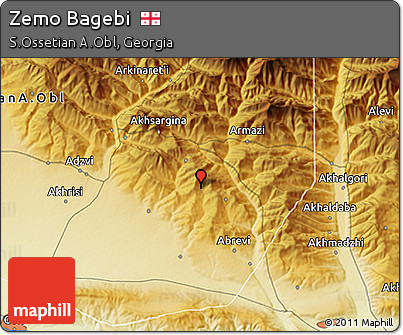Physical 3D Map of Zemo Bagebi