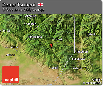 Satellite 3D Map of Zemo Tsubeni
