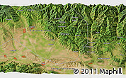 Satellite 3D Map of the area around 42° 9' 30" N, 44° 16' 29" E