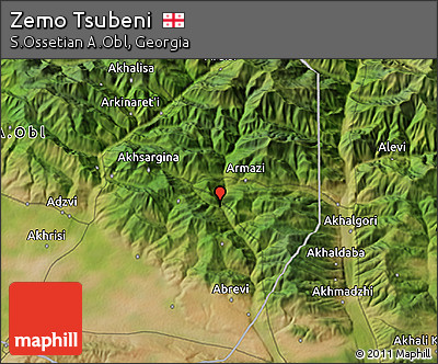 Satellite 3D Map of Zemo Tsubeni