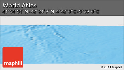 Physical Panoramic Map of the Area around 42° 9' 30" N, 5° 10' 30" E