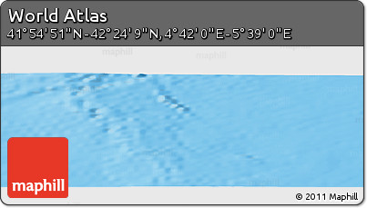 Physical Panoramic Map of the Area around 42° 9' 30" N, 5° 10' 30" E