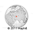 Outline Map of the Area around 42° 9' 30" N, 61° 16' 29" E, rectangular outline