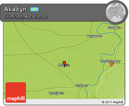 Physical 3D Map of Akaltyn
