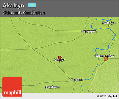 Physical 3D Map of Akaltyn