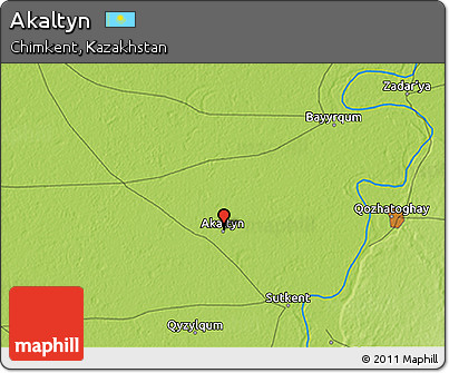 Physical 3D Map of Akaltyn