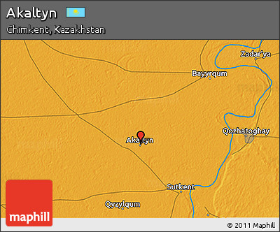 Political 3D Map of Akaltyn