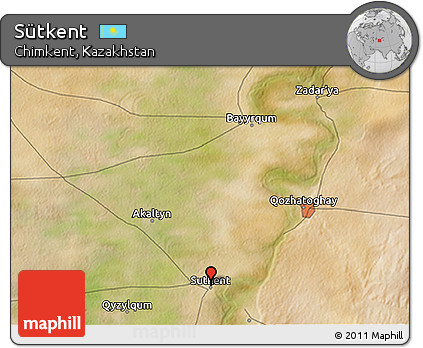 Satellite 3D Map of Sütkent