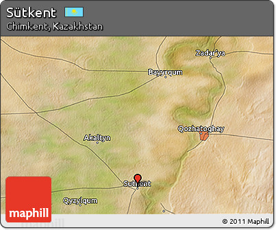 Satellite 3D Map of Sütkent