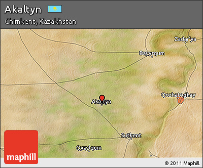 Satellite 3D Map of Akaltyn