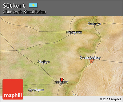 Satellite 3D Map of Sütkent