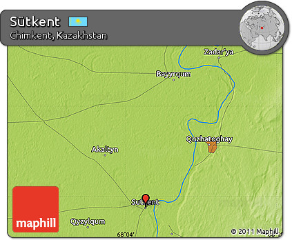 Physical Map of Sütkent