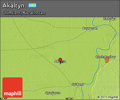 Physical Map of Akaltyn