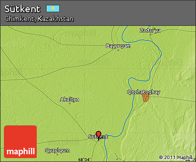 Physical Map of Sütkent