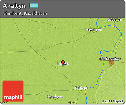 Physical Map of Akaltyn