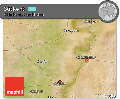Satellite Map of Sütkent