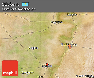Satellite Map of Sütkent