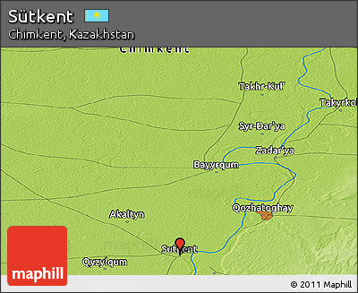 Physical Panoramic Map of Sütkent