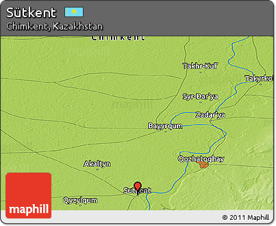 Physical Panoramic Map of Sütkent