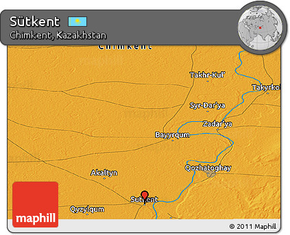 Political Panoramic Map of Sütkent