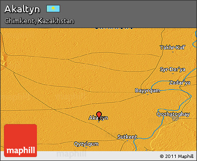 Political Panoramic Map of Akaltyn