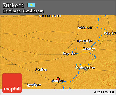 Political Panoramic Map of Sütkent