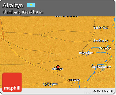 Political Panoramic Map of Akaltyn