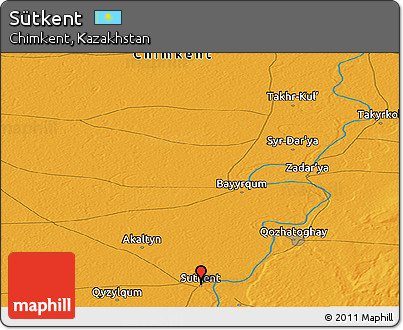 Political Panoramic Map of Sütkent