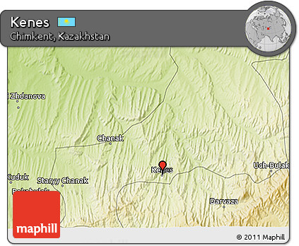 Physical 3D Map of Kenes