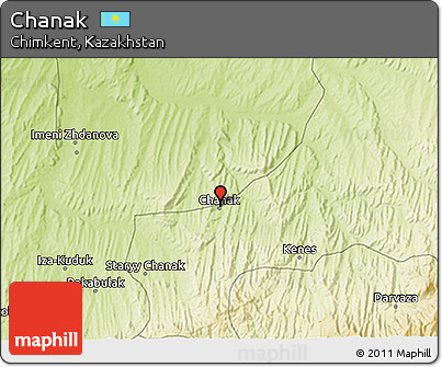 Physical 3D Map of Chanak