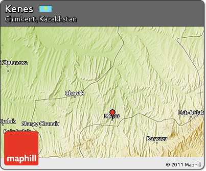 Physical 3D Map of Kenes