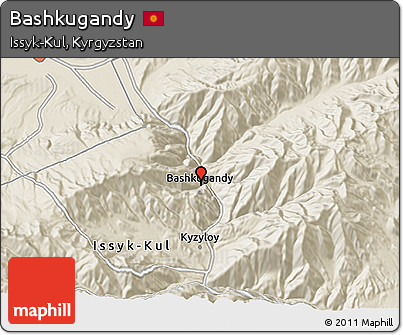 Shaded Relief 3D Map of Bashkugandy