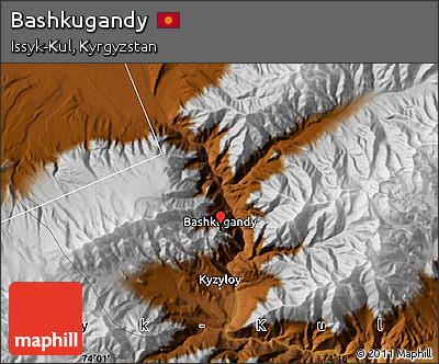 Physical Map of Bashkugandy