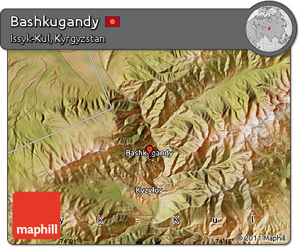 Satellite Map of Bashkugandy