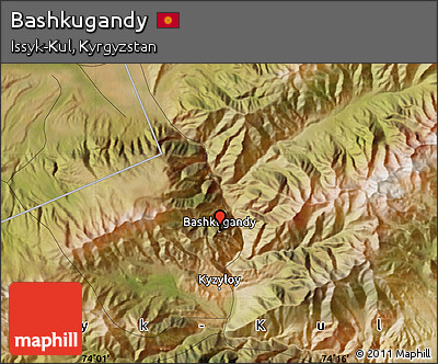 Satellite Map of Bashkugandy