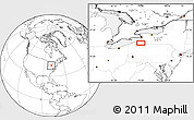 Blank Location Map of the area around 42° 9' 30" N, 78° 58' 29" W