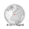 Outline Map of the Area around 42° 9' 30" N, 7° 43' 29" E, rectangular outline