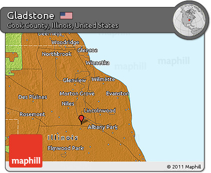 Physical 3D Map of Gladstone