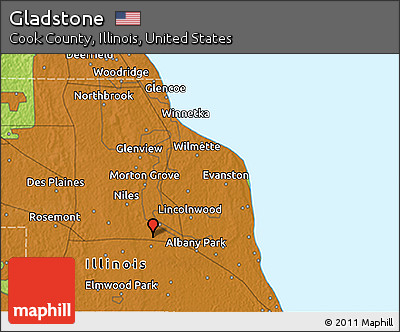Physical 3D Map of Gladstone