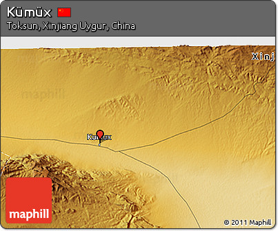 Physical 3D Map of Kümüx