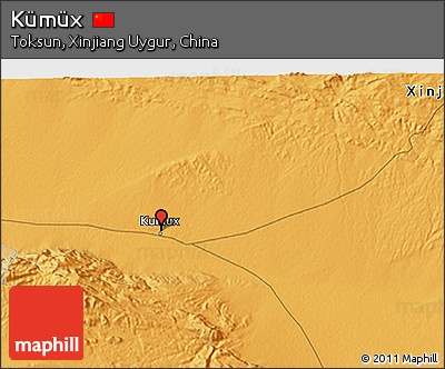 Political 3D Map of Kümüx