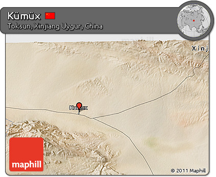 Satellite 3D Map of Kümüx