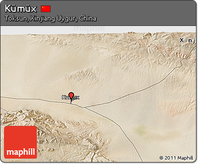Satellite 3D Map of Kümüx