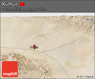 Satellite 3D Map of Kümüx