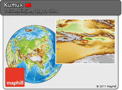 Physical Location Map of Kümüx