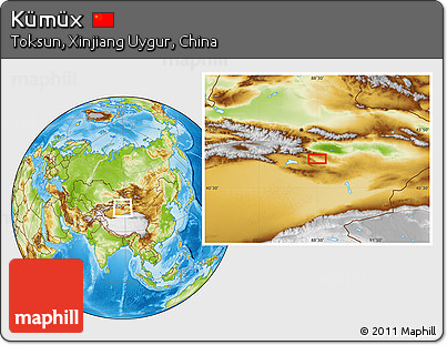 Physical Location Map of Kümüx