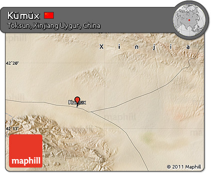 Satellite Map of Kümüx