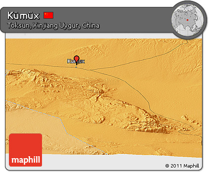 Political Panoramic Map of Kümüx