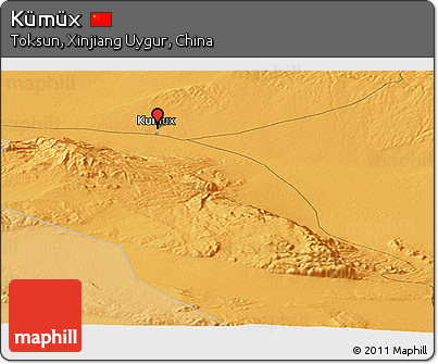 Political Panoramic Map of Kümüx